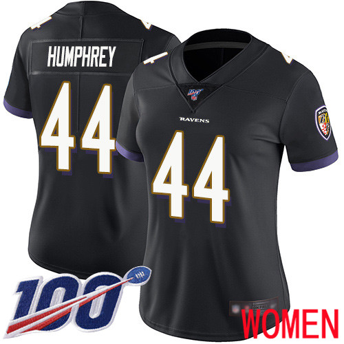 Baltimore Ravens Limited Black Women Marlon Humphrey Alternate Jersey NFL Football #44 100th Season Vapor Untouchable->women nfl jersey->Women Jersey
